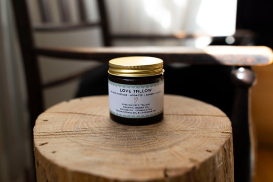 British Grass-Fed Tallow Balm: Relax & Restore