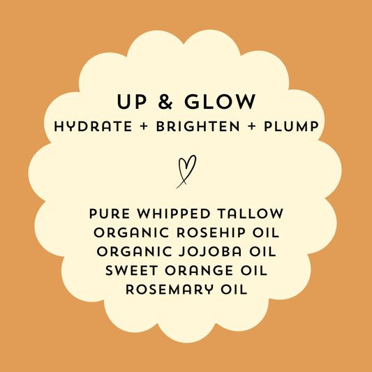 British Grass-Fed Tallow Balm: Up & Glow