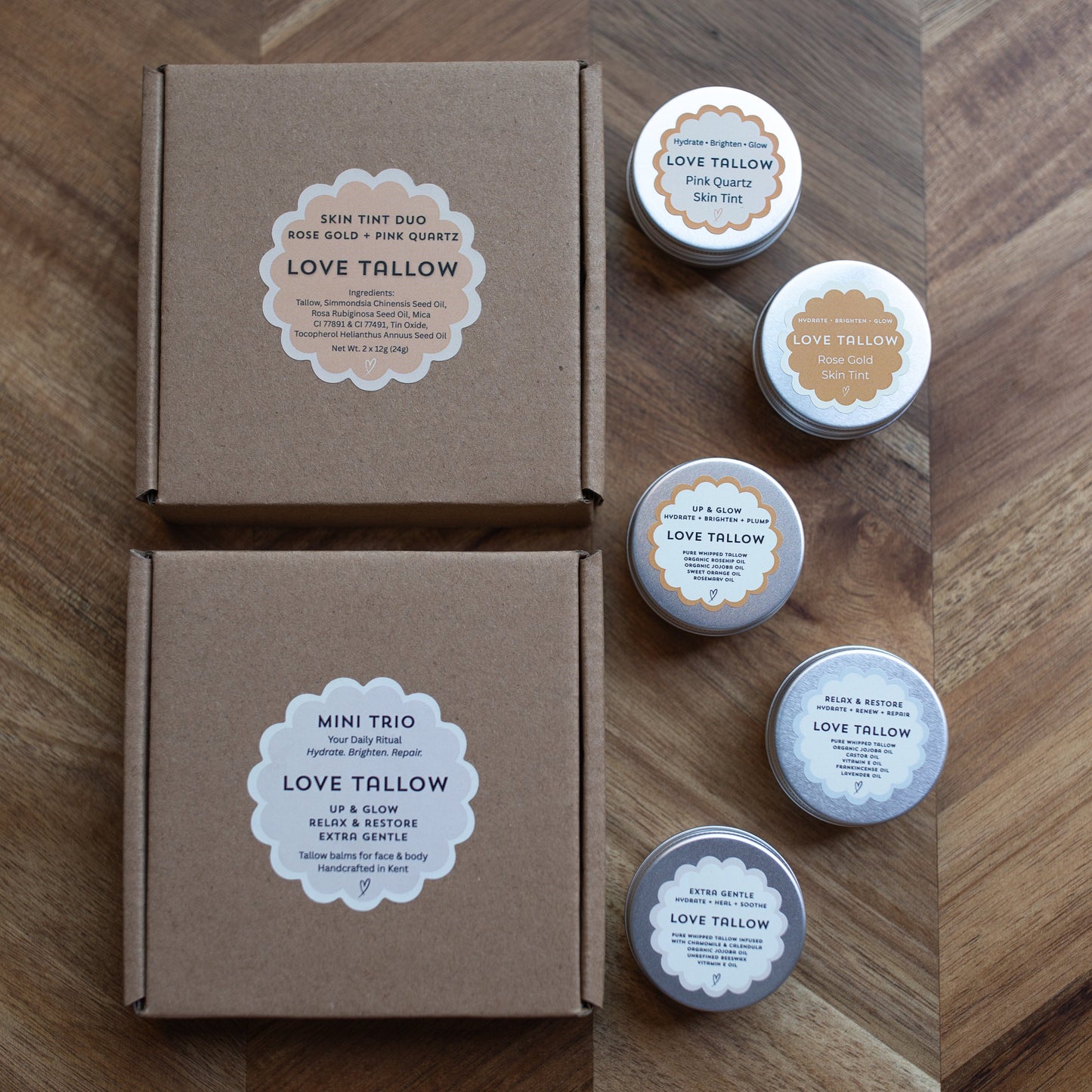 Love Tallow - The Full Set (Mini Trio + Skin Tints Duo)
