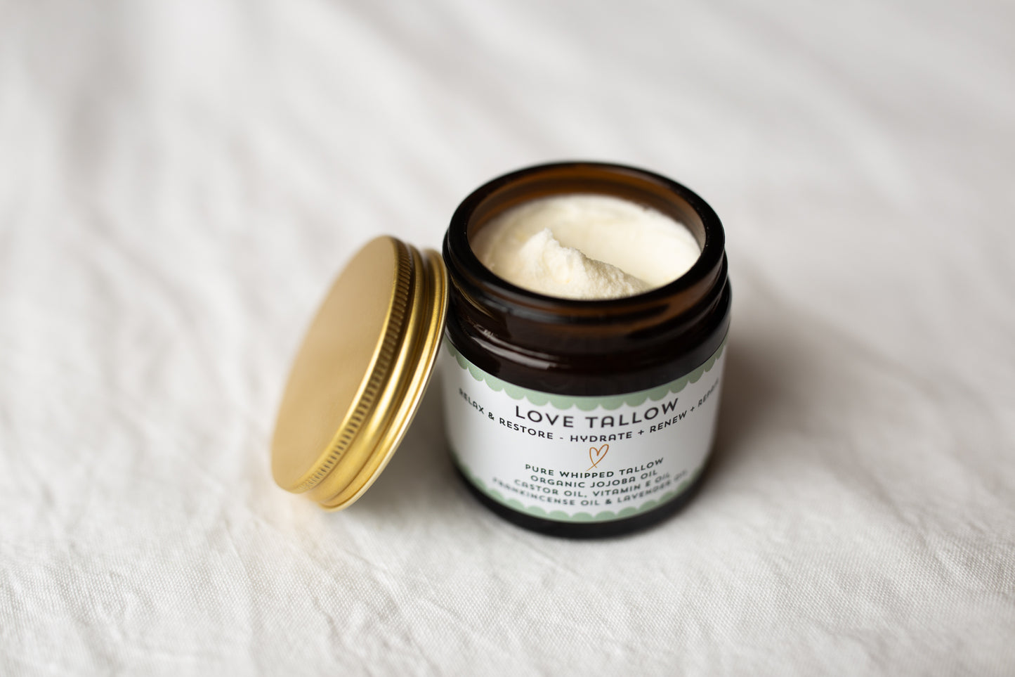British Grass-Fed Tallow Balm: Relax & Restore