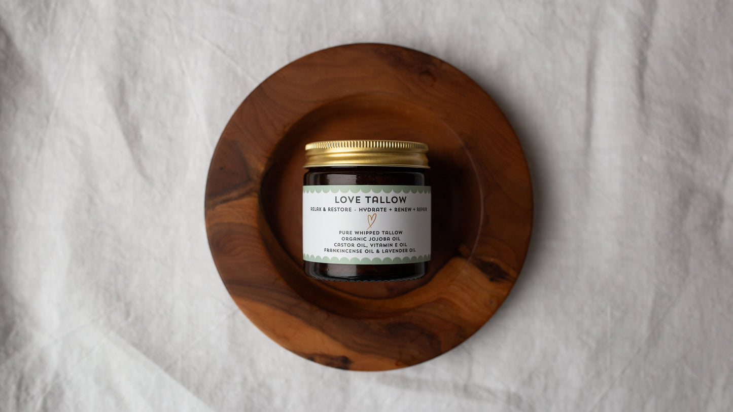 British Grass-Fed Tallow Balm: Relax & Restore