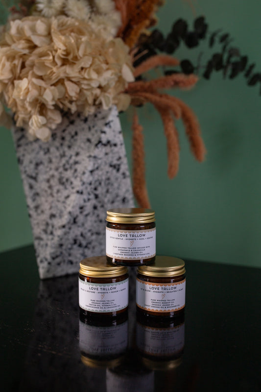 British Grass-Fed Tallow Balm Trio: Full-Size Skincare Set